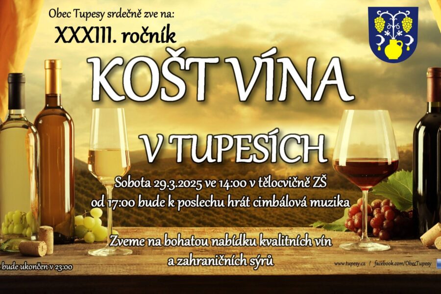 Košt vína v Tupesích